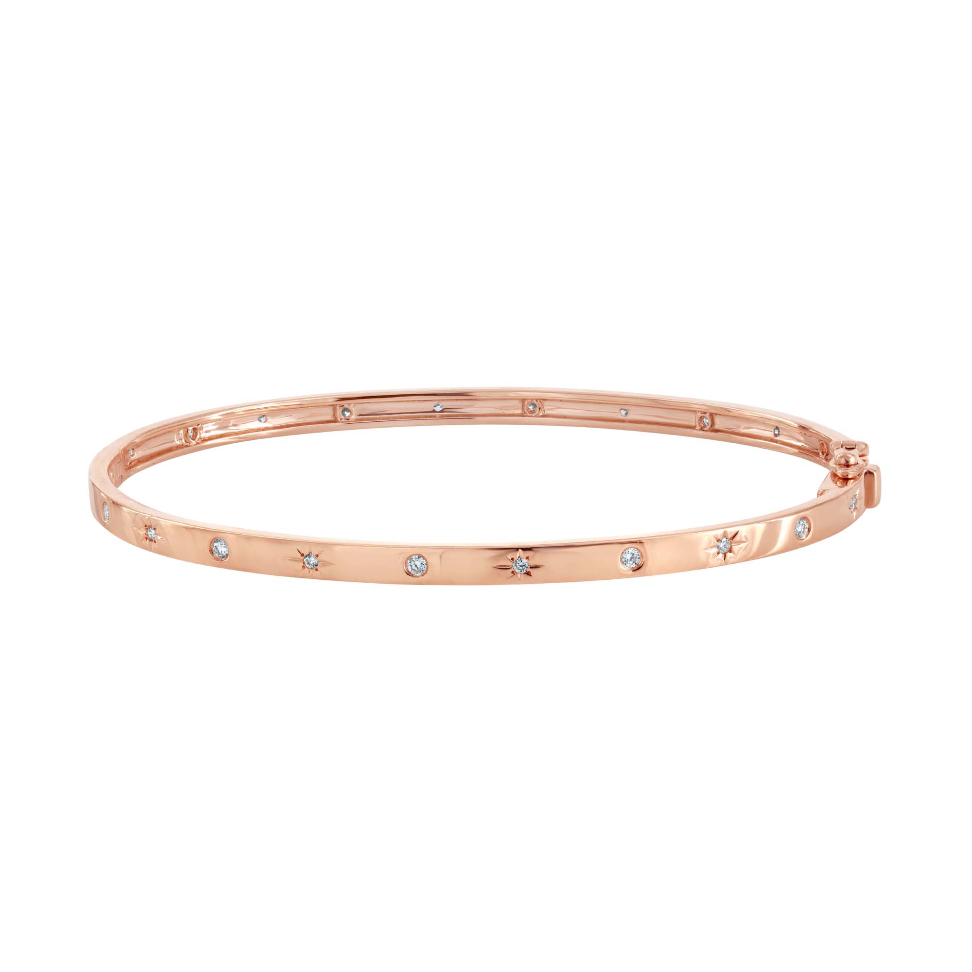 Thin Gold/rose Gold Loop Bangle/ Silver and Gold Bangle/ 