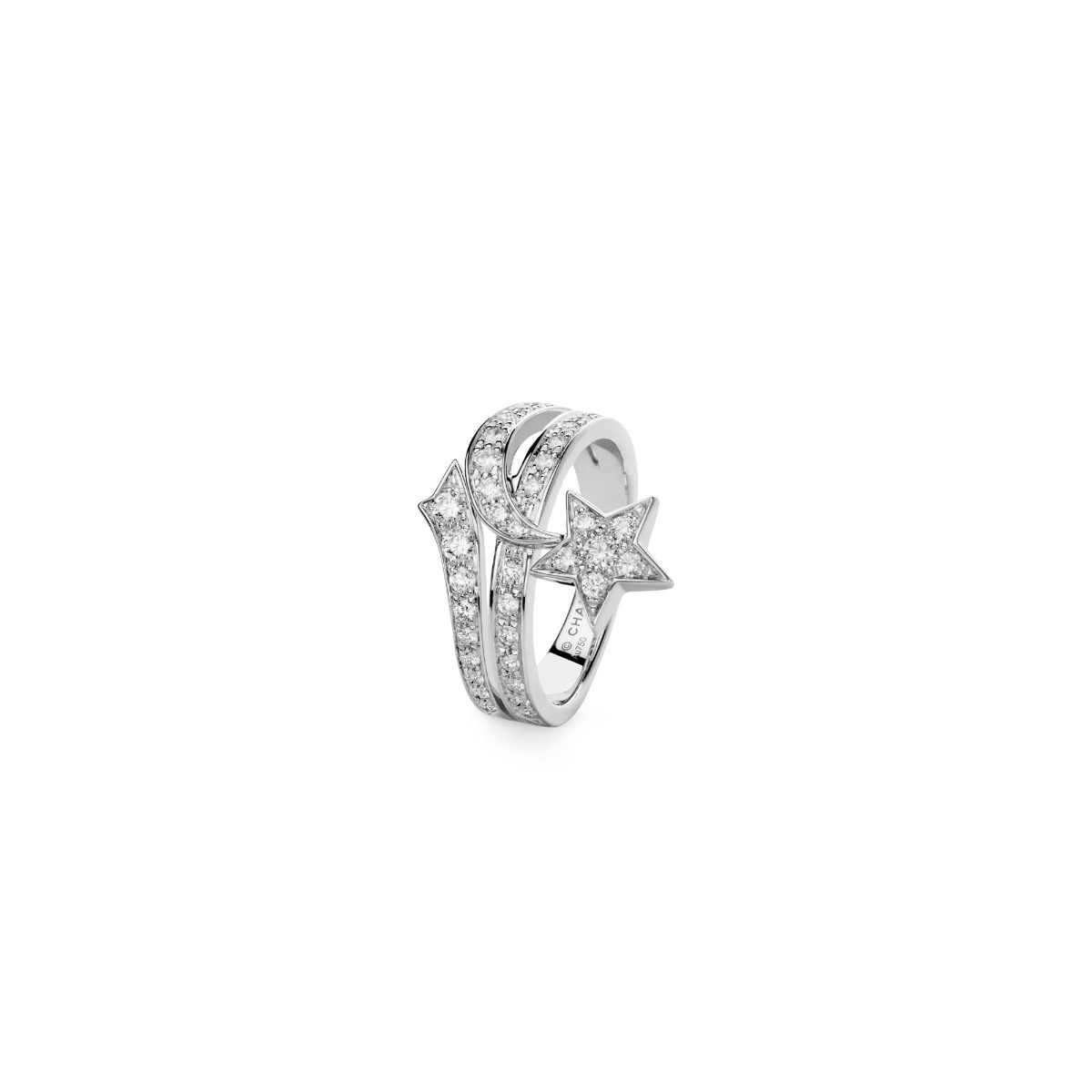 Chanel 18KT White Gold Fit De Camelia Diamond Ring  Van Rijk