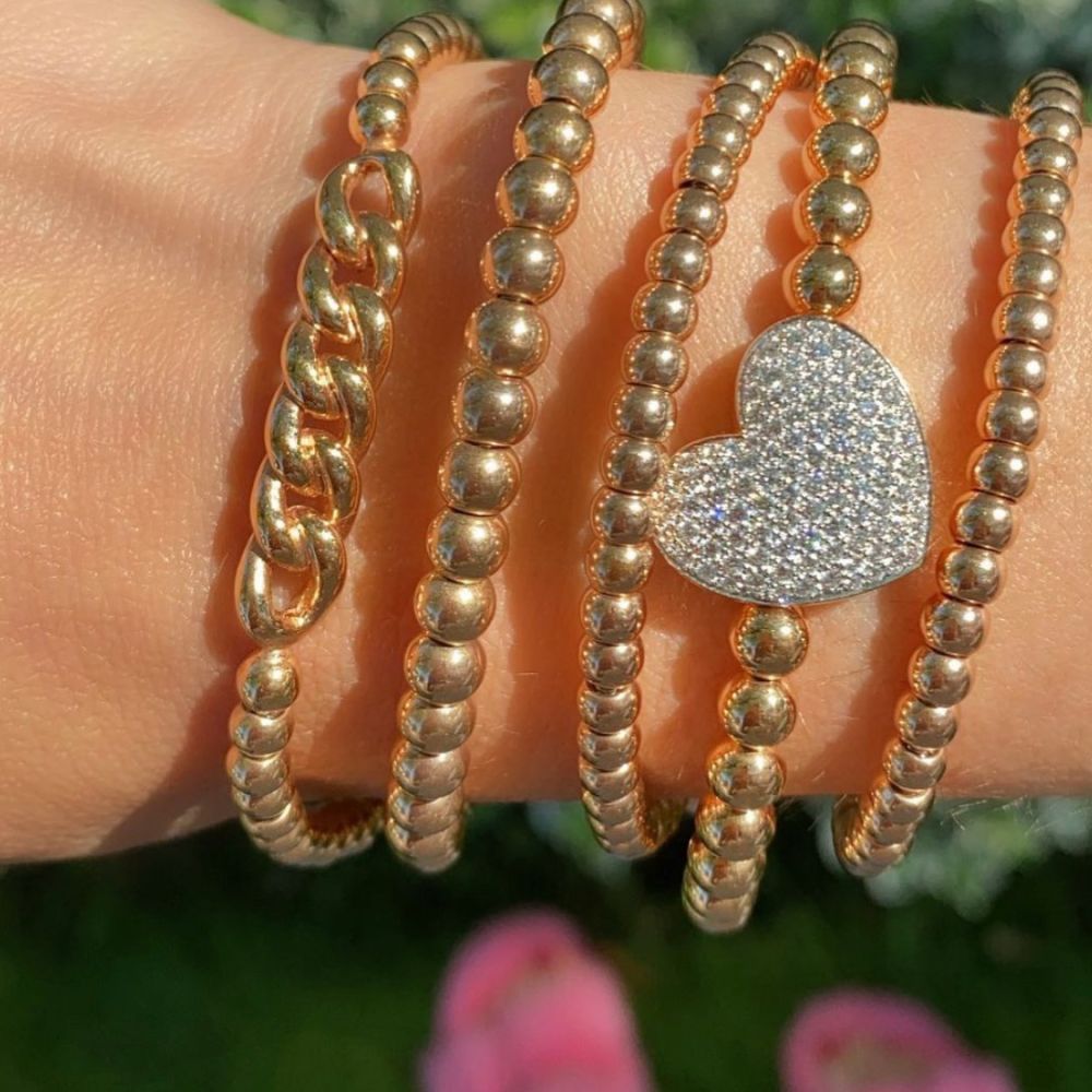 Gold Bead Bracelet – Haven Esthetics Brow and Lash Boutique